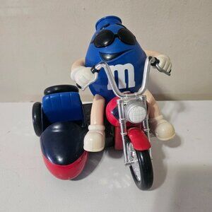 M M's World Blue Character Motorbike Candy Dispenser